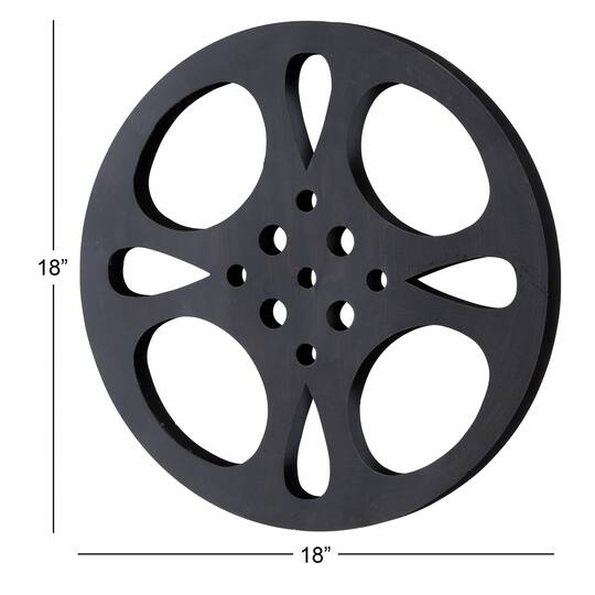 Gray Round Metal Industrial Wall Décor
